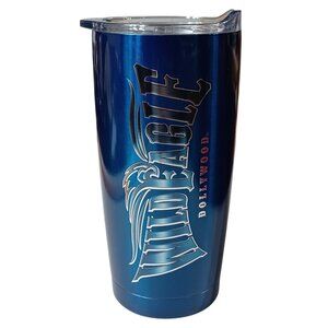 Dollywood Wild Eagle Stainless Blue Travel Tumbler w/ Lid 16 Oz Dishwasher Safe
